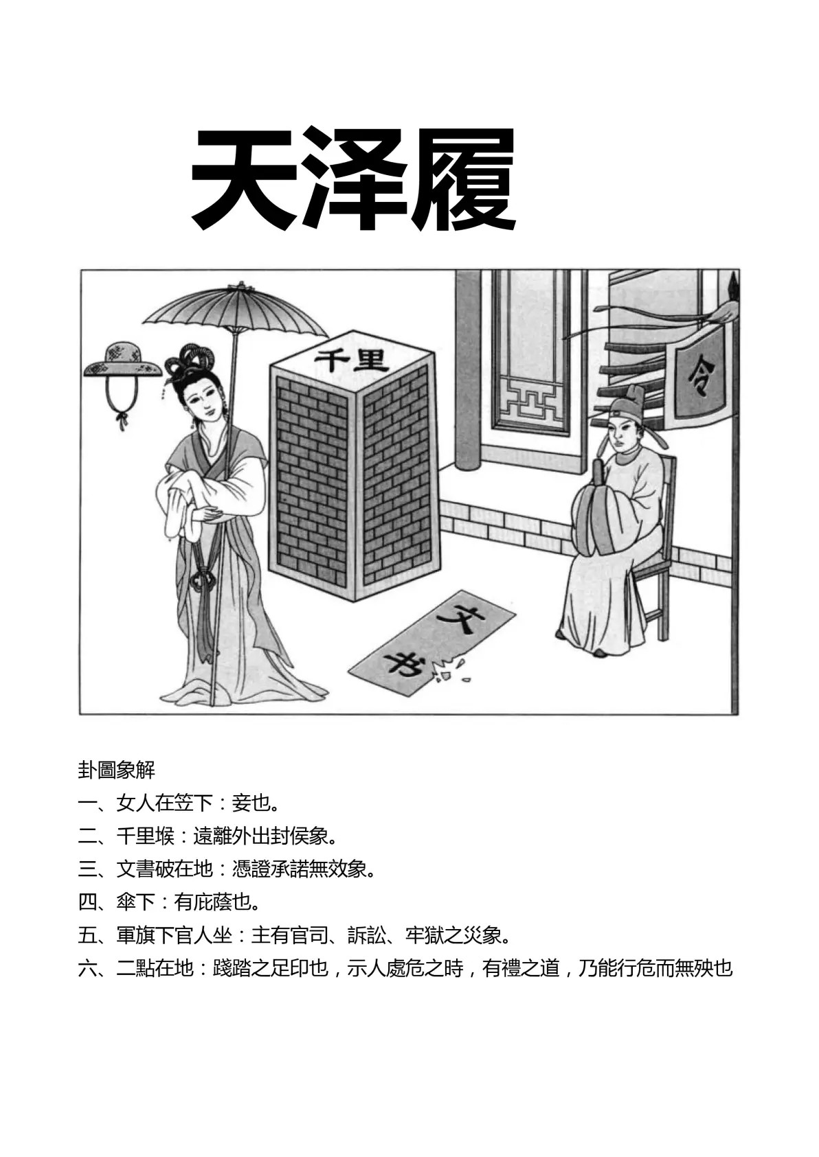 天泽履卦象图解