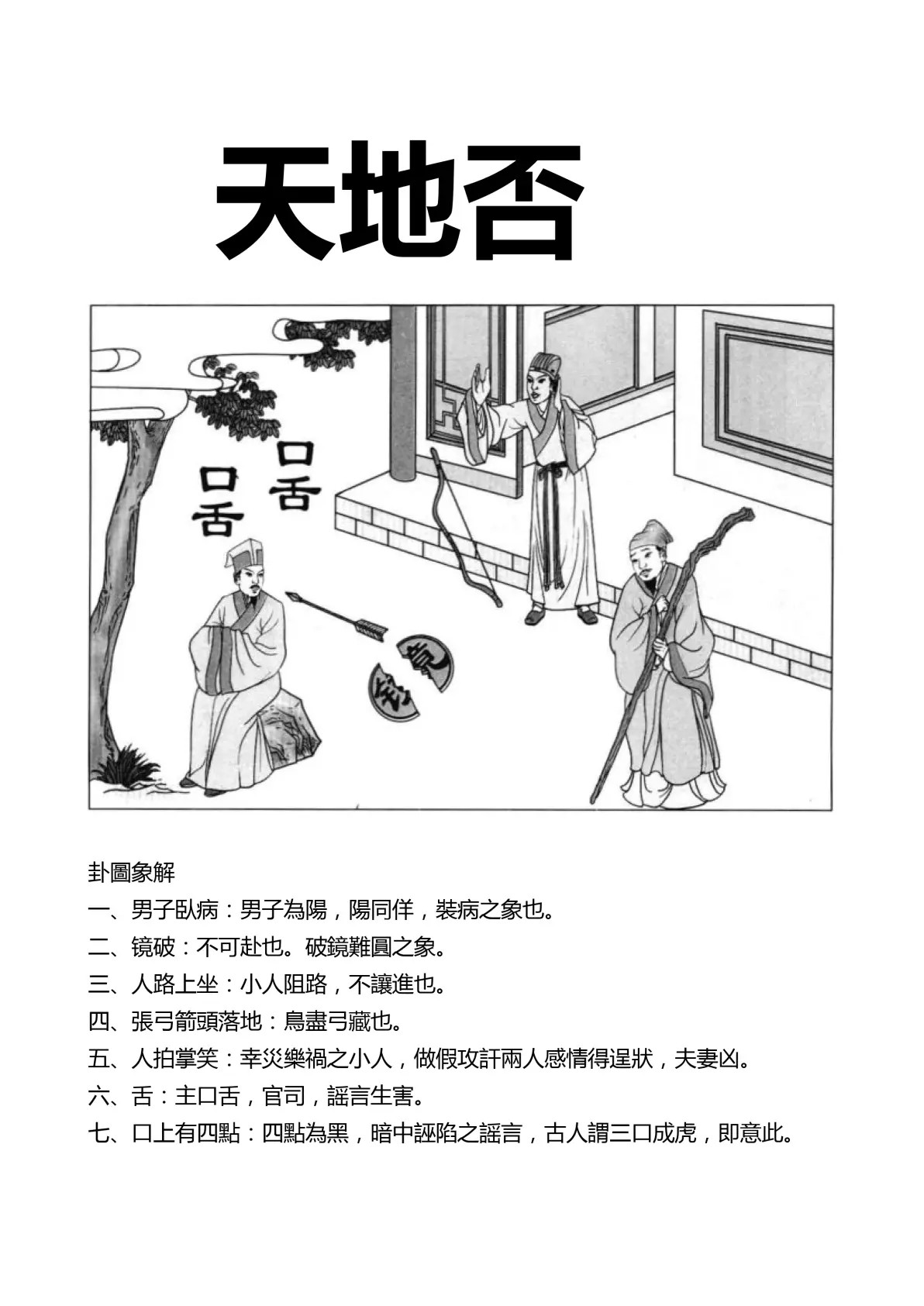 天地否卦象图解