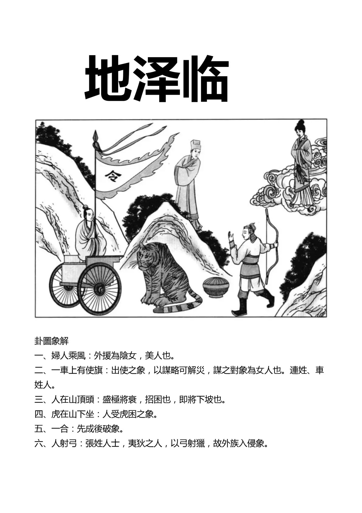 地泽临卦象图解