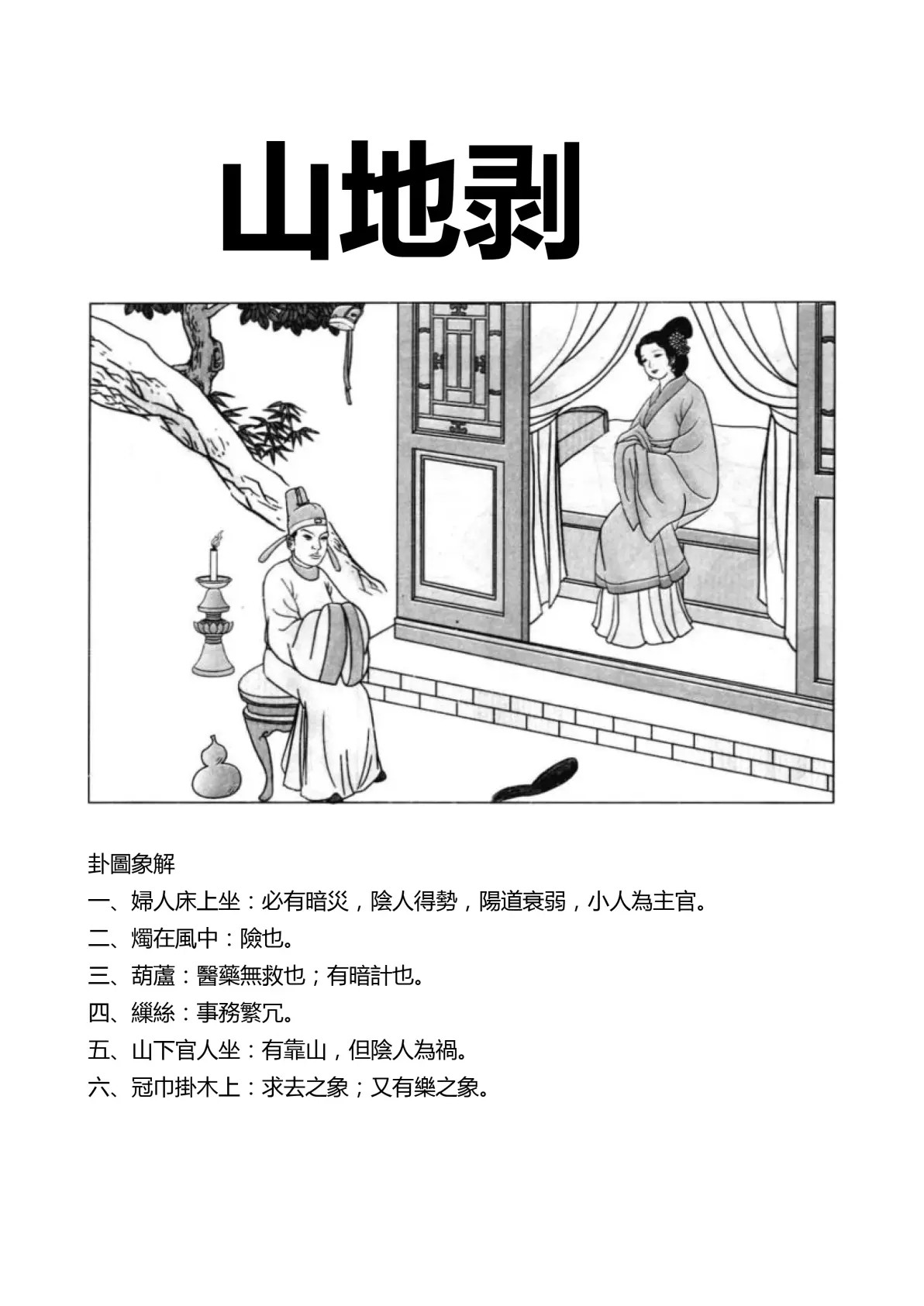 山地剥卦象图解