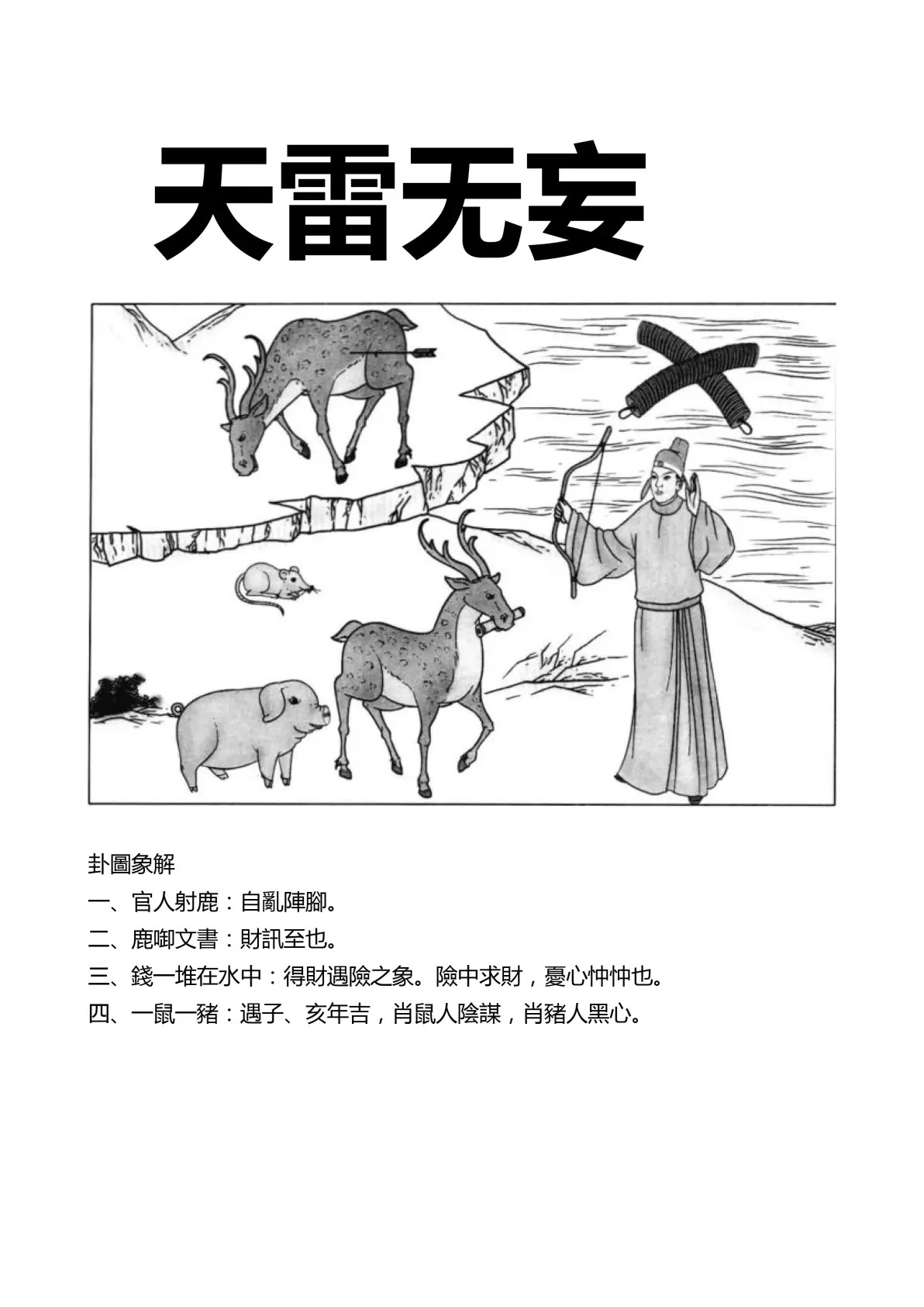天雷无妄卦象图解