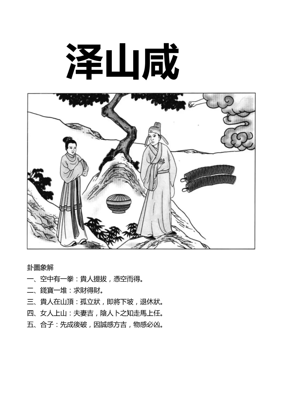 泽山咸卦象图解