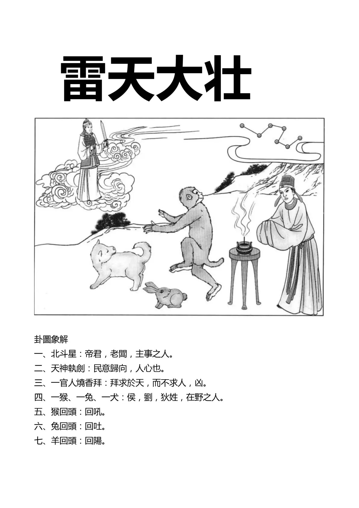 雷天大壮卦象图解