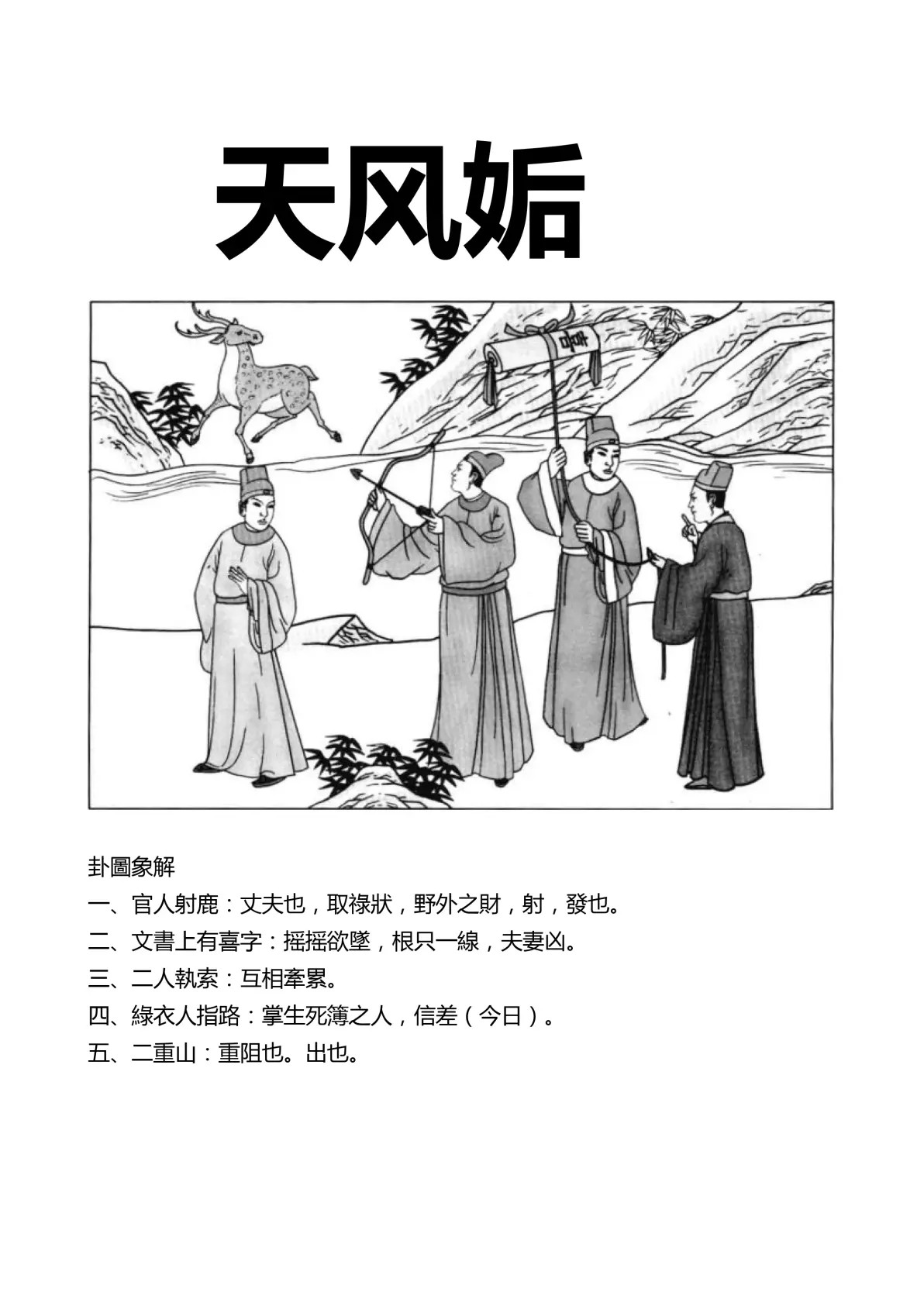 天风姤卦象图解