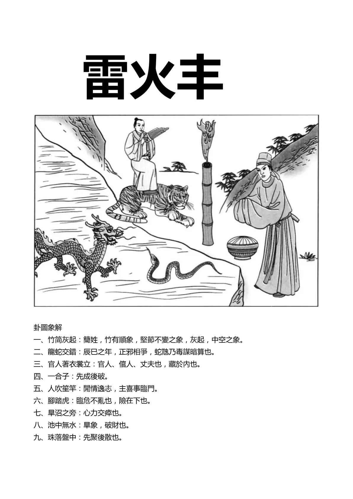 雷火丰卦象图解