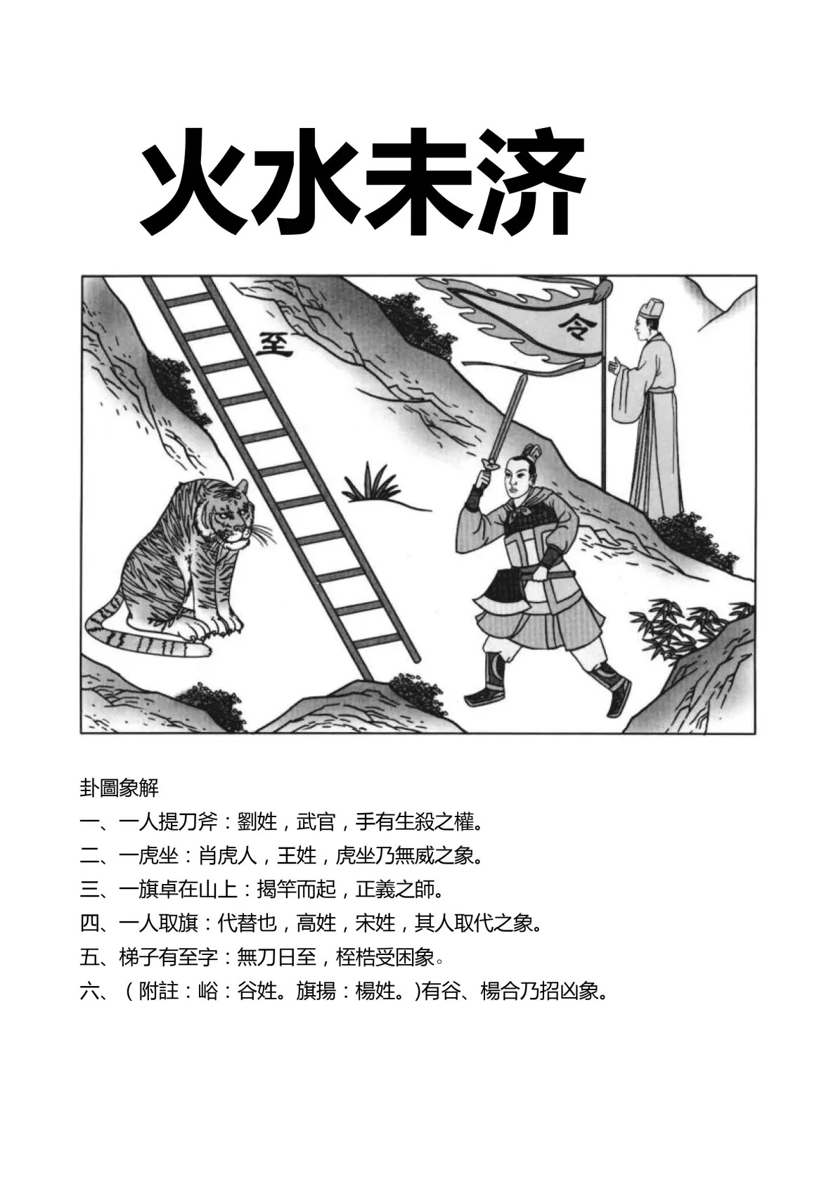 火水未济卦象图解